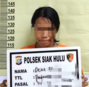  Edarkan Sabu, Wanita ini Diamankan Polsek Siak Hulu