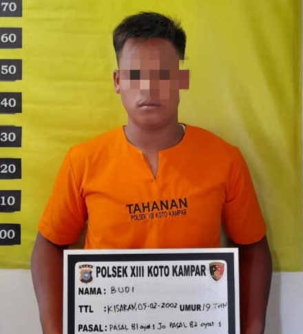  Polsek XIII Koto Kampar Tangkap Pelaku Pencabulan Anak di Bawah Umur