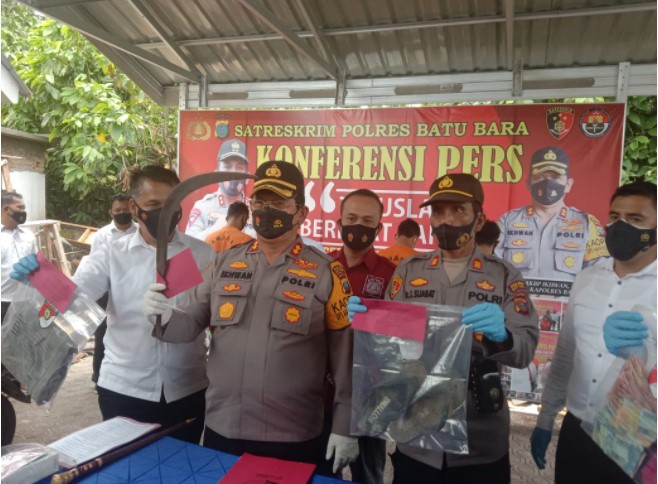 Polres Batubara Ungkap 4 Kasus Kriminal dan Amankan 5 Tersangka