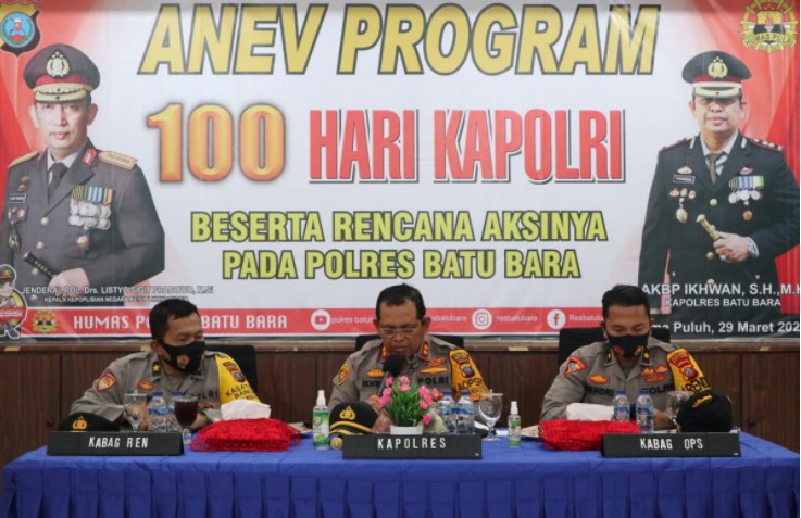  Tindaklanjuti 100 Hari Program Prioritas Kapolri, Kapolres Batubara Perintahkan Jajarannya Tingkatkan Ops Yustisi