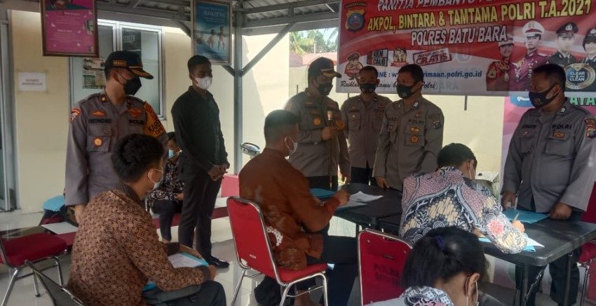 Hari Ke- 11, Polres Batubara Terima 70 Casis Akpol, Bintara dan Tantama 2021