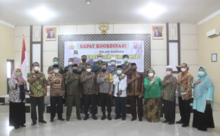  Dukung Program Pemerintah, Kapolres Sergai Pimpin Rakor Percepatan Vaksinasi Covid-19