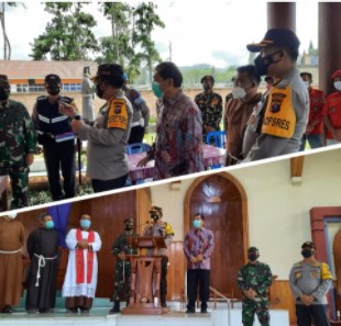 Bupati Karo Bersama Pangdam dan Kapoldasu Tinjau Gereja Pasca Jumat Agung di Berastagi