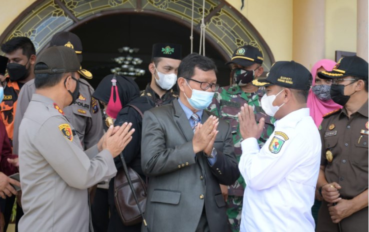 Bersama Unsur Forkopimda, Bupati Sergai Tinjau Pelaksanaan Ibadah Jumat Agung Umat Kristiani