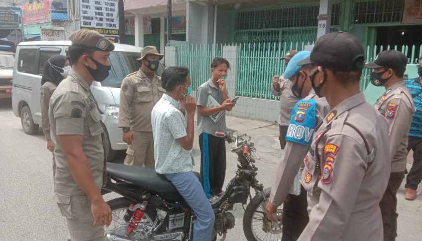 Satpol PP Gandeng Polres Asahan Gelar Operasi Yustisi Penegakan Prokes