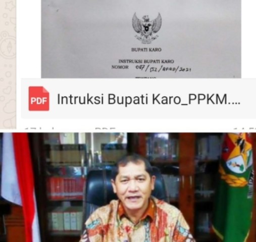  Ini 8 Instruksi Bupati Karo Untuk Pengendalian Kegiatan Masyarakat di Masa Pandemi Covid-19