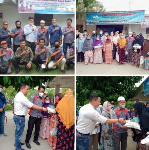  Sambut Bulan Suci Ramadhan, IWO Sergai Berbagi Rezeki Untuk Puluhan Janda Miskin