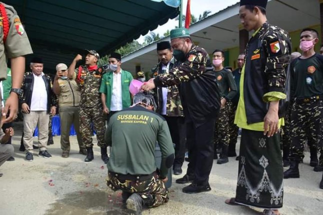  Bupati Kampar Resmi Tutup Susbalan Barisan Ansor se-Riau