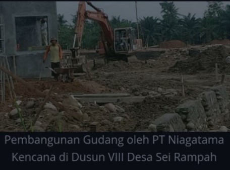  Dinas Lingkungan Hidup Sergai Cek Izin UKL-UPL Pembangunan Gudang PT Niagatama Kencana