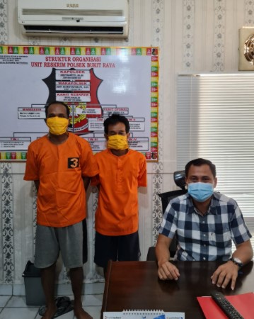  Polsek Bukit Raya Ringkus Dua Terduga Pencuri Kabel Tembaga