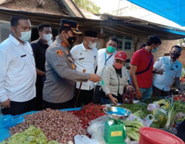 Jelang Idul Fitri, Pemkab dan Polres Batubara Sidak Harga Pasar