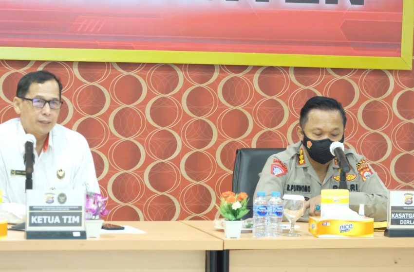  Terkait Penerapan Larangan Mudik, Tim Kemenpolhukam Kunjungi Polda Banten