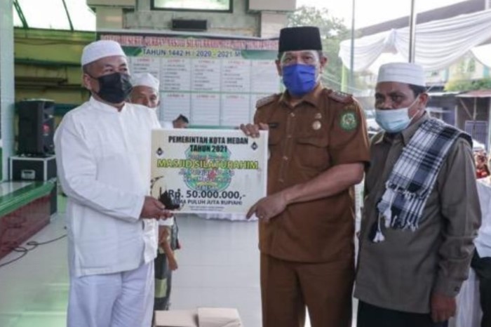 BKM Masjid Silaturahim Bersyukur dan Ucapkan Terima Kasih Atas Bantuan Pemko Medan