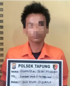  Pelaku Curanmor Diamankan Warga Lalu Diserahkan ke Polsek Tapung