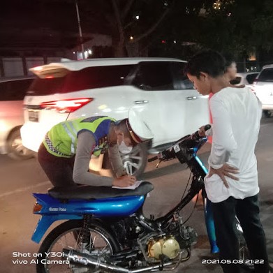  Satlantas Polrestabes Medan Amankan 59 Sepeda Motor Knalpot Blong