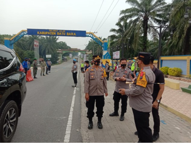  Tim Polda Sumut Cek Pos Penyekatan di Batubara