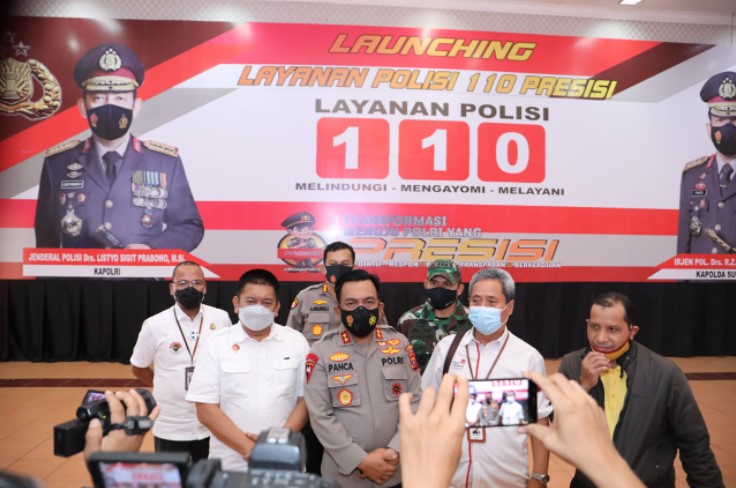  Polda Sumut Luncurkan Panggilan Darurat 110