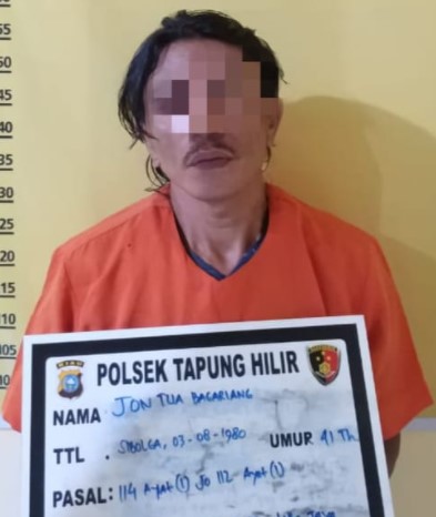  Anggota Polsek Tapung Hilir Tangkap Pengedar Sabu di Wilayah Kandis