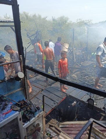  Tiga Unit Rumah Hunian di Jalan Young Panah Hijau Dilalap Sijago Merah