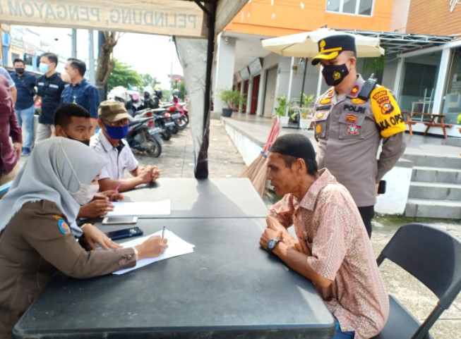  65 Pelanggar Prokes Diberi Sanksi Tim Justisi Penanganan Covid-19 Kampar