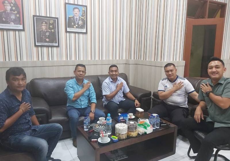  Ketua Pewarta Polrestabes Medan Halal Bil Halal Bersama Kasat Reskrim Polresta Deliserdang