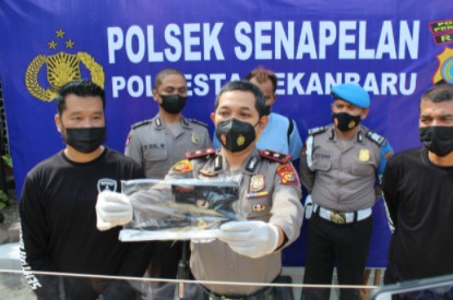  Polsek Senapelan Ungkap Kasus Pengancaman Menggunakan Senpi