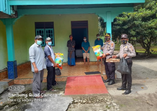  Kapolsek Tapung Monitoring Perkembangan Warga Yang Isolasi Mandiri