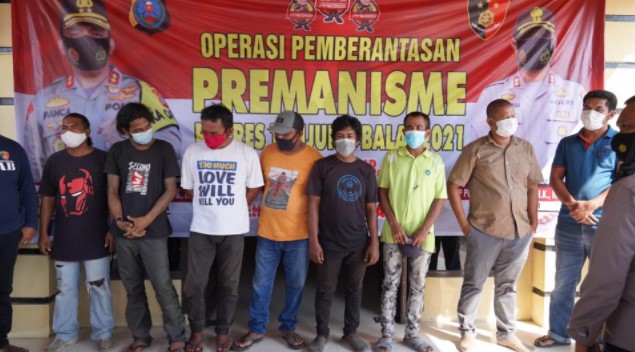  13 Tukang Pungli Digiring ke Polres Tanjung Balai