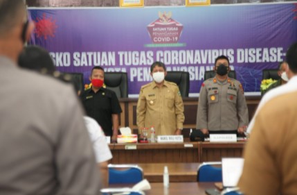  Pemko Siantar Gelar Rakor dan Evaluasi Penanganan Covid-19