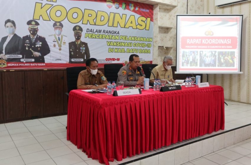  Percepatan Pelaksanaan Vaksinasi Covid-19, Forkopimda Kabupaten Batubara Gelar Rakor