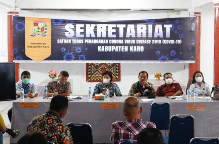  Bupati Karo Gelar Rakor Peningkatan Penanganan Disiplin Prokes Covid-19