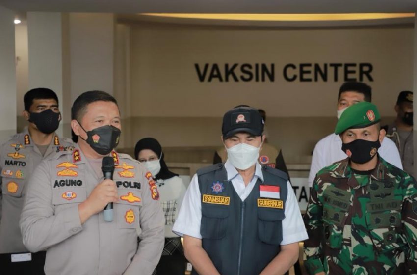  Serentak Dibuka Presiden Secara Virtual, Vaksinasi Massal Hari Bhayangkara Polda Riau Targetkan 30.366