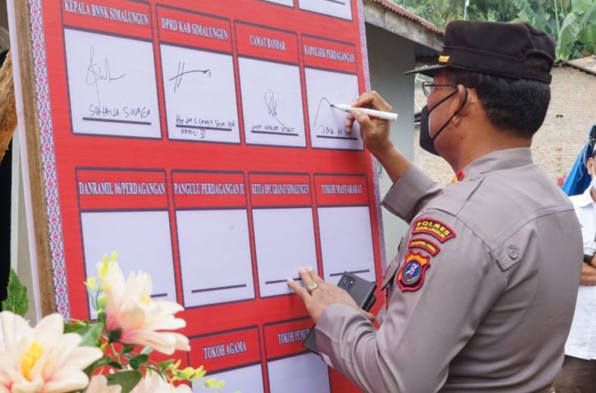  Polres Simalungun Launching Kampung Tangguh Anti Narkoba