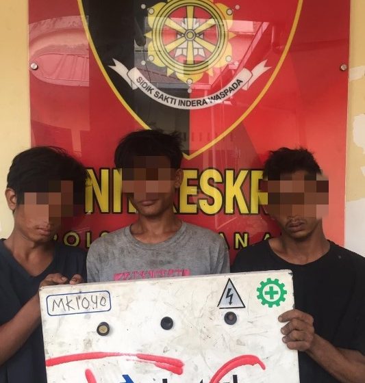  Polsek Medan Area Ringkus Tiga Remaja Diduga Curi Panel PLN