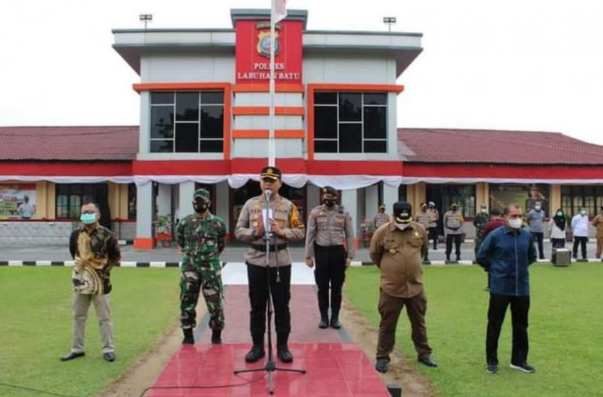  Dihadiri Pj Bupati, Kapolres Labuhanbatu Pimpin Apel Kesiapan Vaksinator TNI-Polri