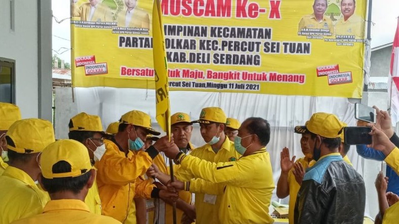  Rusli Badri Terpilih Jadi Ketua PK Golkar Percut Sei Tuan