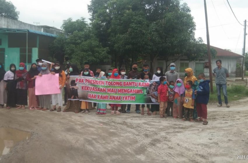  13 Tahun Sewa Tanah Wakaf Tak Dibayar, Pengurus dan Anak Panti Asuhan Gelar Aksi