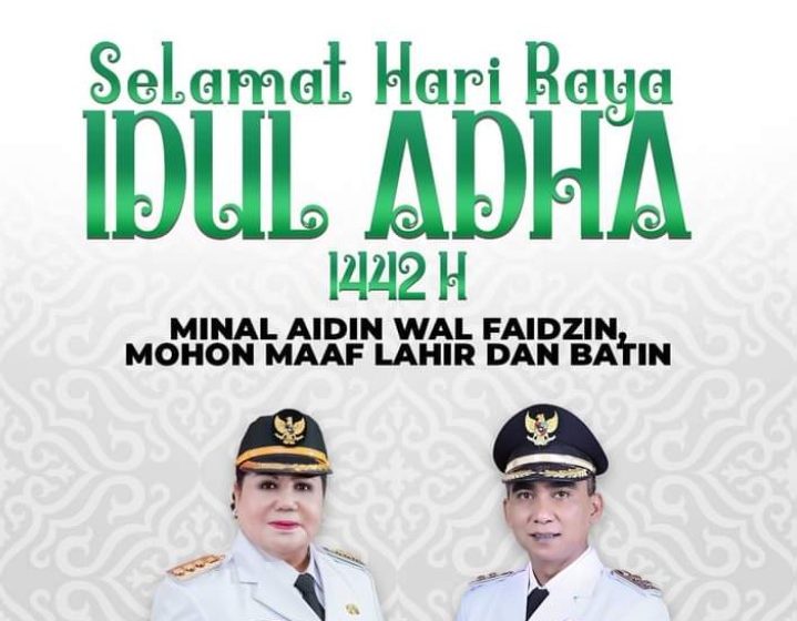  Idul Adha 1442 H, Bupati dan Wakil Bupati Karo Ajak Masyarakat Berdoa Agar Negeri Cepat Pulih dari Pandemi Covid-19