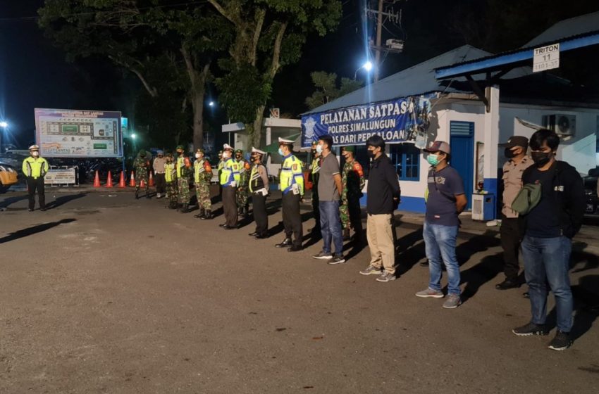  Polres Simalungun Bersama Kodim 0207 Gelar Patroli Skala Besar