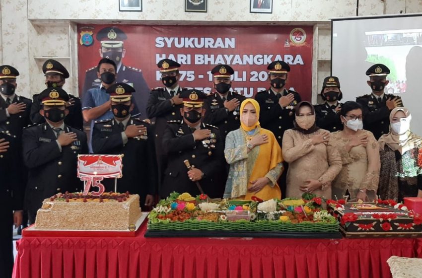 Polres Batubara Gelar Syukuran Hari Bhayangkara Ke- 75