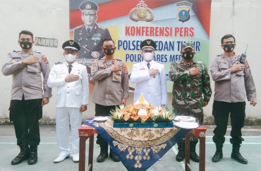  Kapolsek Medan Timur Dapat Kejutan dari Koramil 0201 MT dan Camat