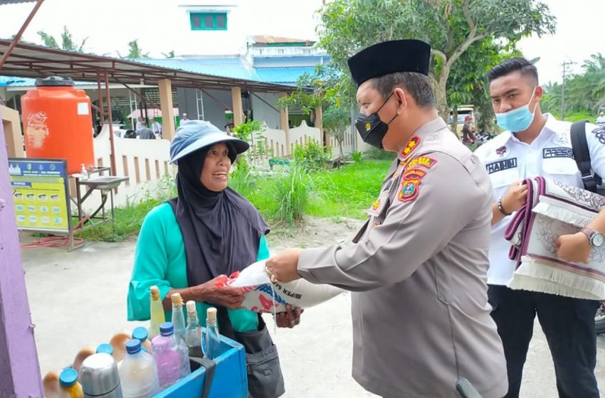 Kapolres Batubara Terus Bergerilya Berbagi Sembako Untuk Warga Kurang Mampu