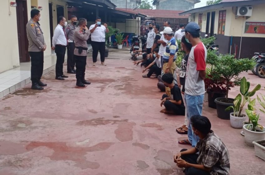 Polsek Percut Sei Tuan Amankan 7 Pelaku Tawuran