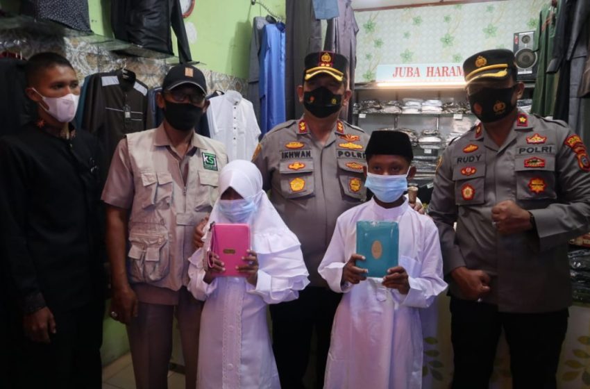  Kapolres Batubara Biayai Pendidikan Dua Anak Pemulung di Pesantren Guntur Hingga Selesai