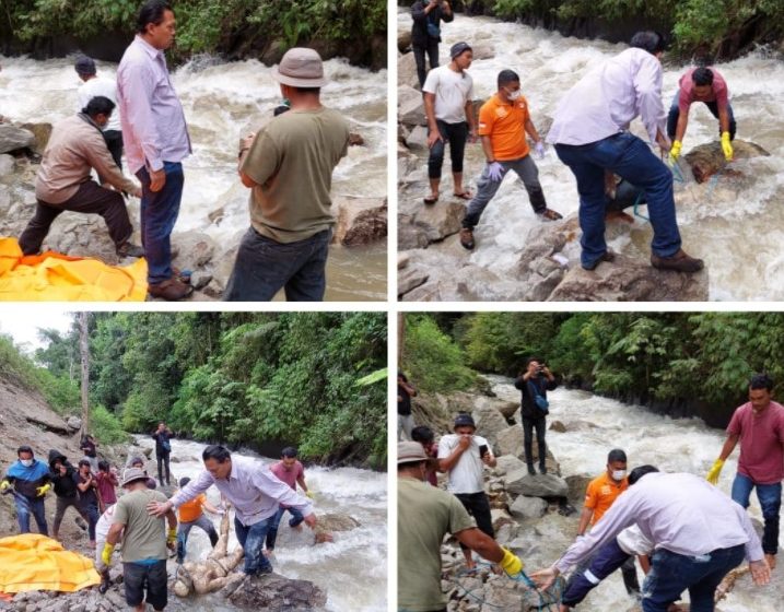 Sesosok Mayat Ditemukan di Proyek PLTA Sungai Lau Biang