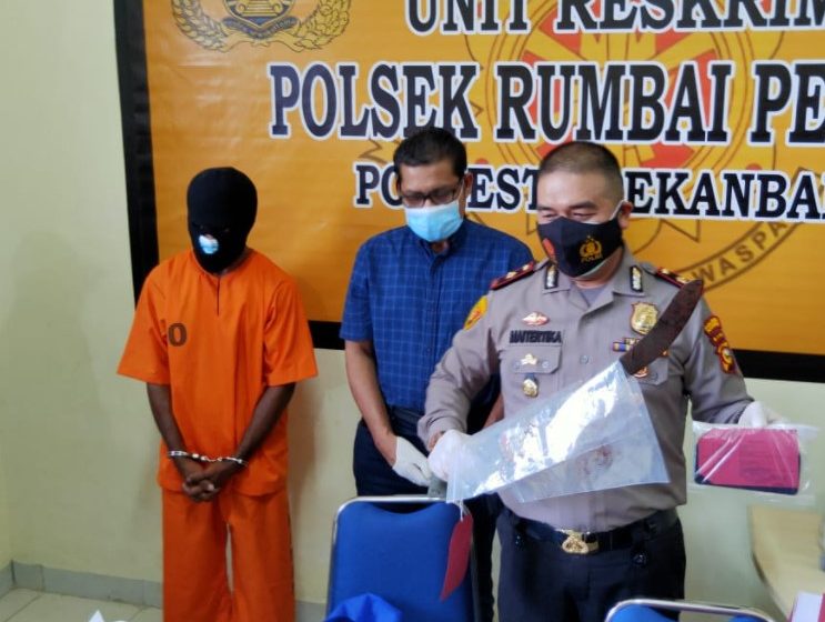  Polsek Rumbai Pesisir Ungkap Kasus Pembunuhan Berencana