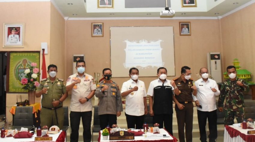  Evaluasi dan Monitoring PPKM Mikro, Sergai Keluar dari Zona Oranye