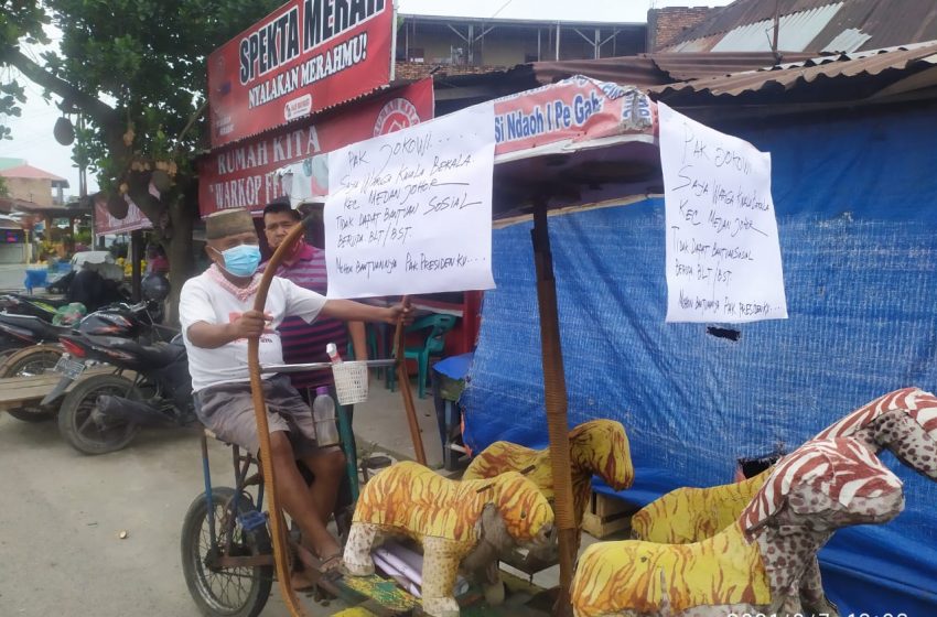  Rusman Karo-karo Penarik Odong-odong, Tak Tersentuh Bantuan Covid-19 dan PPKM