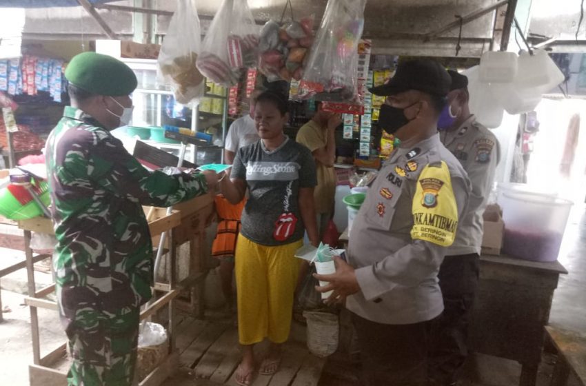  Cegah Penyebaran Virus Covid-19, Polsek Tanjung Beringin Lakukan Giat PPKM III