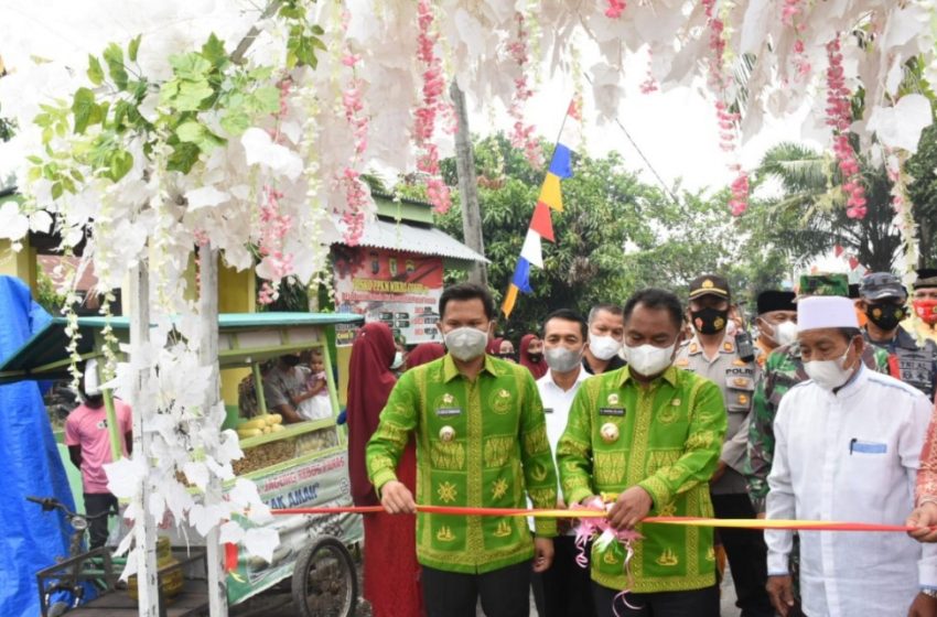  Bupati dan Wakil Bupati Sergai Hadiri Syukuran Pembangunan Jalan di Pantai Cermin